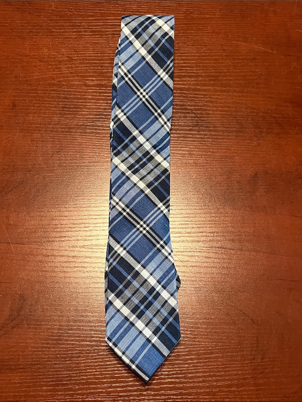 Lauren Ralph Lauren Blue Plaid Men's Tie